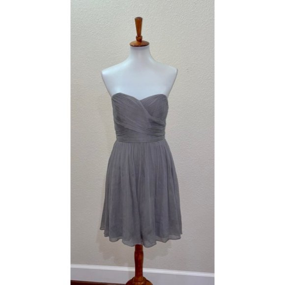 J. Crew Arabelle Bridesmaid Dress - Silk Chiffon - Size 6 - Picture 1 of 7